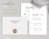 Alexandra ~DIY Wedding Invitation Template 15 Piece Set