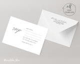 Adele ~DIY Wedding Invitation Template 15 Piece Set