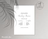 Harley ~ DIY Wedding Invitation Template 15 Piece Set