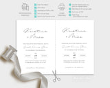 Kristina ~ DIY Wedding Invitation Template 15 Piece Set