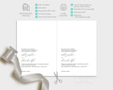 Adele ~DIY Wedding Invitation Template 15 Piece Set