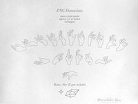 png • svg • eps • dxf → Mystic Hands Graphics Set of 18 Elements (Free for commercial use included)