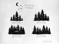 png • svg • eps → Starry Night Sky Animal Silhouette Graphics Set of 6 Elements (Free for commercial use included)