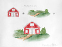 PNG → Barnyard & Horses Watercolour Clipart (Commercial Use Included)