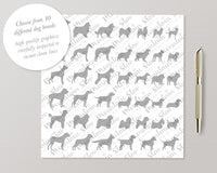 png • svg • eps • dxf → Dog Clipart Graphics Set, 40+ Dog Silhouettes (Free for commercial use included)