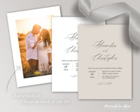 Alexandra ~DIY Wedding Invitation Template 15 Piece Set