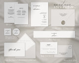 Anastasia ~DIY Wedding Invitation Template 15 Piece Set