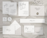 Bethany ~ DIY Wedding Invitation Template 15 Piece Set