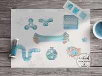 PNG → Fidget Toys Watercolour Graphics Set (Free for commercial use included)