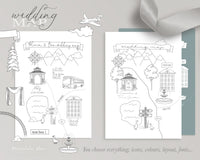 Ultimate Map ~ DIY Wedding Map Creator Template -  Create Your Own Map - Event Map, Wedding Map, Travel Map, Location Map, Party Map