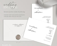 Anastasia ~DIY Wedding Invitation Template 15 Piece Set