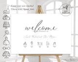 DIY ~ Welcome Sign ~ Wedding Itinerary Timeline 36x24